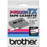 Brother OEM TX2311 Black on White Tape