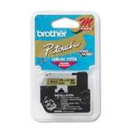 Brother OEM M831 Black on Gold Tape