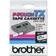 Brother OEM TX-1311 Black on Clear 1/2" Tape