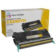 Remanufactured C5240YH High Yield Yellow Toner for Lexmark C524