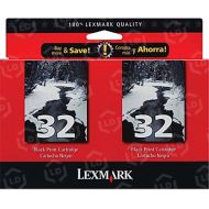 Lexmark OEM #32 Black Ink, Twin Pack