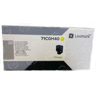 Lexmark OEM 71C0H40 High Yield Yellow Toner Cartridge