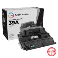 Remanufactured Black MICR Toner for HP 39A