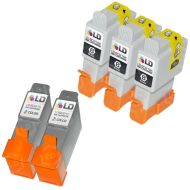 Inkjet Supplies for Canon Printers - Remanufactured Bulk Set of 5 Ink Cartridges - 3 Black Canon BCI21B and 2 Color Canon BCI21C