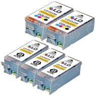 Inkjet Supplies for Canon Printers - Remanufactured Bulk Set of 5 Ink Cartridges - 3 Black Canon PGI-35 (1509B002) and 2 Color Canon CLI-36 (1511B002)