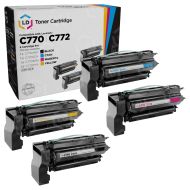 Lexmark Remanufactured C770 HY (Bk, C, M, Y) Toner Set