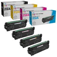 HP 212A Compatible Laserjet Toner Cartridges 4-Pack (Black, Cyan, Magenta, Yellow)