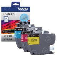 OEM Brother LC402 Pack of 3 SY Color Ink Cartridges (1 of each Cyan, Magenta, Yellow)