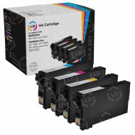 4 Piece Set of Remanufactured Epson 822XL Ink