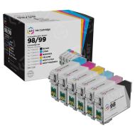 Remanufactured T098 6 Piece Set of Ink for Epson