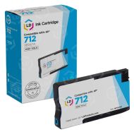 Remanufactured HP 712 Cyan Inkjet Cartridge, 3ED67A 