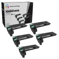 5 pack Compatible Xerox 106R01409 Black Laser Toner Cartridge