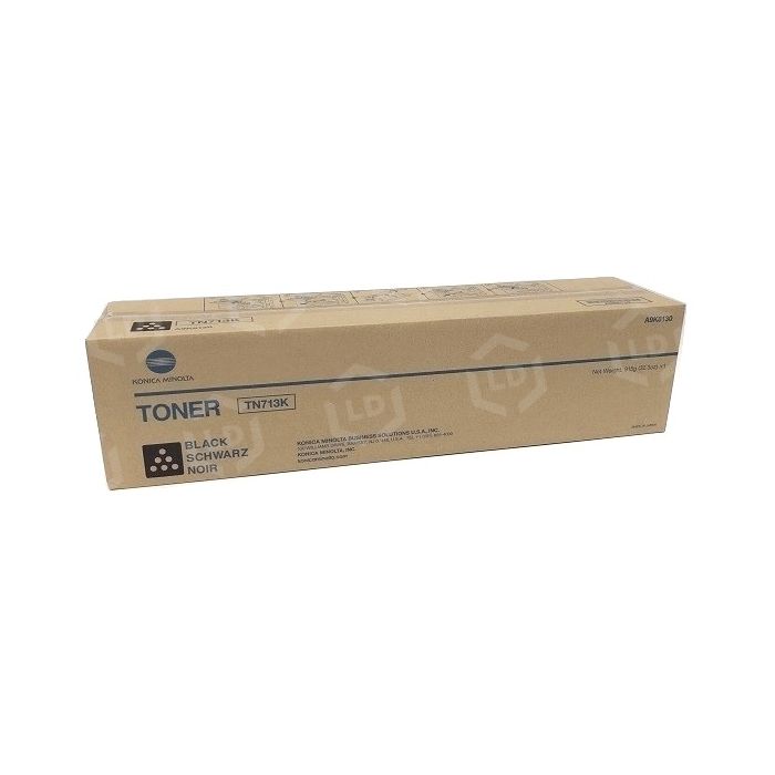OEM Konica-Minolta TN-713 Black Toner Cartridge (A9K8130 ) - LD