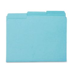 Smead Interior Folder - 100 per box Letter - 8.50" x 11" - Aqua