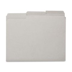 Smead Interior Folder - 100 per box Letter - 8.50" x 11" - Gray
