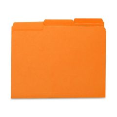 Smead Interior Folder - 100 per box Letter - 8.50" x 11" - Orange