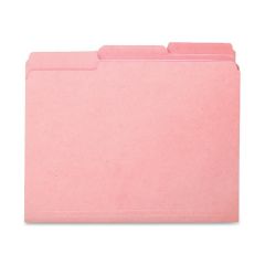 Smead Interior Folder - 100 per box Letter - 8.50" x 11" - Pink