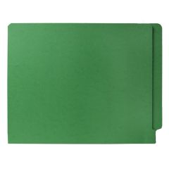 Smead Colored Two-Ply End Tab Folder - 100 per box Letter - Green