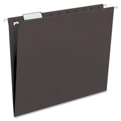 Smead Colored Hanging Folder - 25 per box Letter - 8.50" x 11" -  Black, Clear