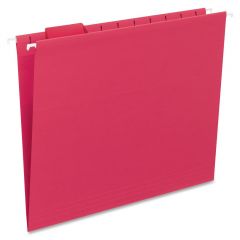 Smead Colored Hanging Folder - 25 per box Letter - 8.50" x 11" -  Red
