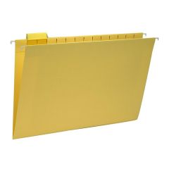 Smead Colored Hanging Folder - 25 per box Legal - 8.50" x 14" - 1/5 Tab Cut - Yellow