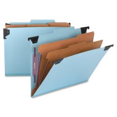 Smead Hanging Classification Folder Letter - 8.50" x 11" - Pressboard - Blue - 1 Each