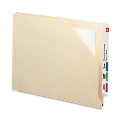 Smead Shelf-Master End Tab File Pockets - 50 per box Letter - 8.50" x 11" - Manila
