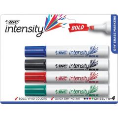 BIC Intensity Bold Vivid Dry-erase Markers - 4 Pack