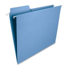 Smead FasTab Hanging Folder - 20 per box Letter - 8.50" x 11" - Blue - 20 / Box