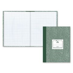 Rediform National Lab Construction Notebook - 60 Sheet - Quad Ruled - 7.88" x 10.13" -  White Paper