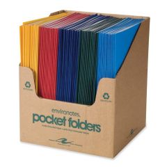 Roaring Spring Standard Colors Embossed Two Pocket Portfolio - 100 per carton