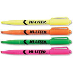 Avery Hi-Liter Fluorescent Pen Style Assorted Highlighters