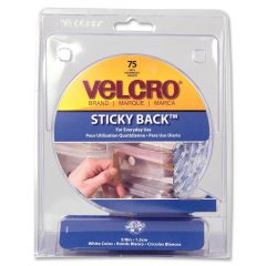 Velcro Sticky Back 90090 Hook & Loop Fastener Coins - 75 per pack