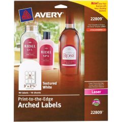 Avery&reg; Arched Labels - Print to the Edge