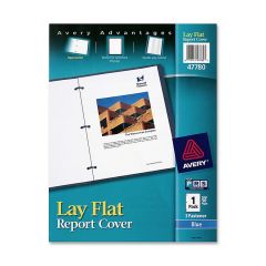 Avery Lay Flat Report Cover Letter - Polypropylene - Blue - 1 / Each