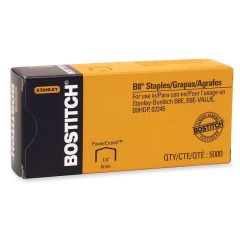 Stanley-Bostitch B8 PowerCrown Staples - 5000 per box