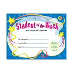 Trend Student of The Week Certificate - 30 per pack