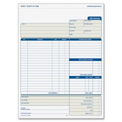 Tops Three Part Carbonless Job Invoice Forms - 50 per pack