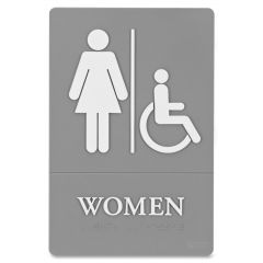 Quartet ADA Women Access Sign