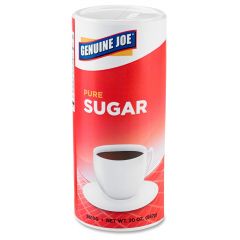 Genuine Joe Pure Cane Sugar Canister - 3 per pack