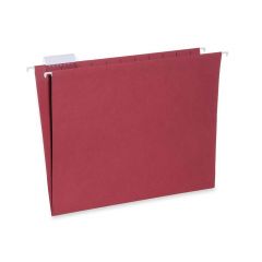 Hanging File Folder Letter - 8.5" x 11" - 1/5 Tab Cut - Red