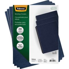 Fellowes Linen Presentation Covers - Oversize Letter, Navy, 200 pack - TAA Compliant - 200 per pack