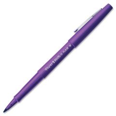 Paper Mate Flair Felt Tip Porous Point Pen, Purple - 12 Pack