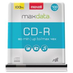 Maxell CD Recordable Media - CD-R - 48x - 700 MB - 100 Pack Spindle - 100 per pack