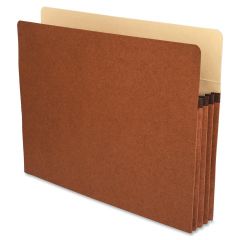Business Source Accordion Expanding File Pocket - 3.50" Expansion - Redrope