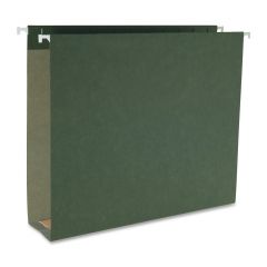 Business Source Hanging Box Bottom File Folder - 25 per box Legal - 2" Expansion - Standard Green