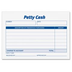 Petty Cash Receipt Pad