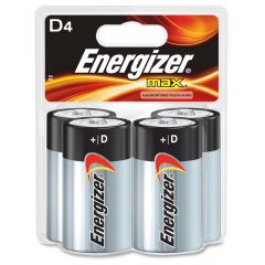 Energizer D Cell Alkaline Battery - 4PK