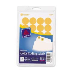 Avery 0.75" Round Color Coding Label (Laser) - 1008 per pack