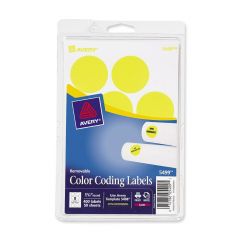 Avery 1.25" Round Color Coding Label (Laser) - 400 per pack